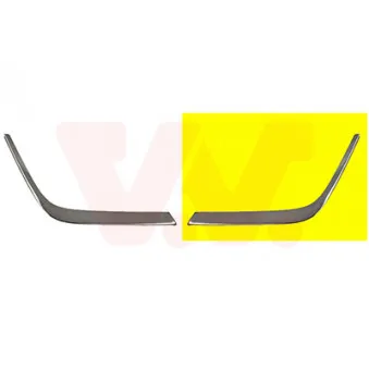 Baguette et bande protectrice, pare-chocs avant gauche VAN WEZEL 3028481