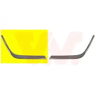 Baguette et bande protectrice, pare-chocs avant droit VAN WEZEL 3028482