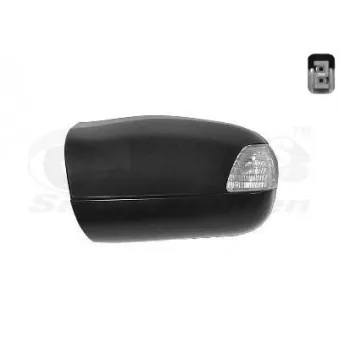 Revêtement, rétroviseur extérieur VAN WEZEL 3029841
