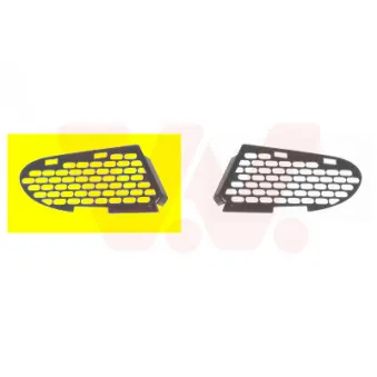 Grille de ventilation, pare-chocs avant droit VAN WEZEL 3030592