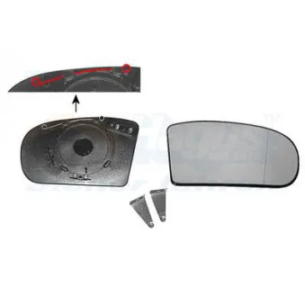 Verre de rétroviseur, rétroviseur extérieur VAN WEZEL 3032838