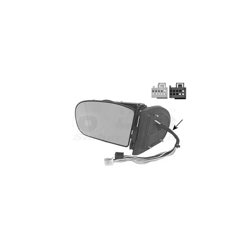 Rétroviseur extérieur VAN WEZEL 3032855
