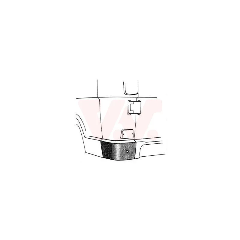 Panneau latéral arrière gauche VAN WEZEL 3070133