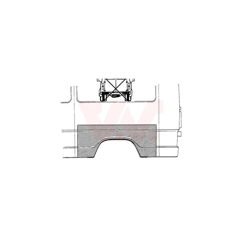 Panneau latéral arrière droit VAN WEZEL 3070148
