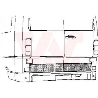 Porte arrière VAN WEZEL 3070149
