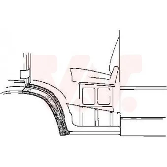 Aile avant droit VAN WEZEL 3070156