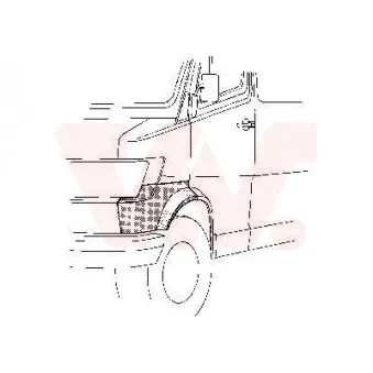 Aile avant gauche VAN WEZEL 3070157