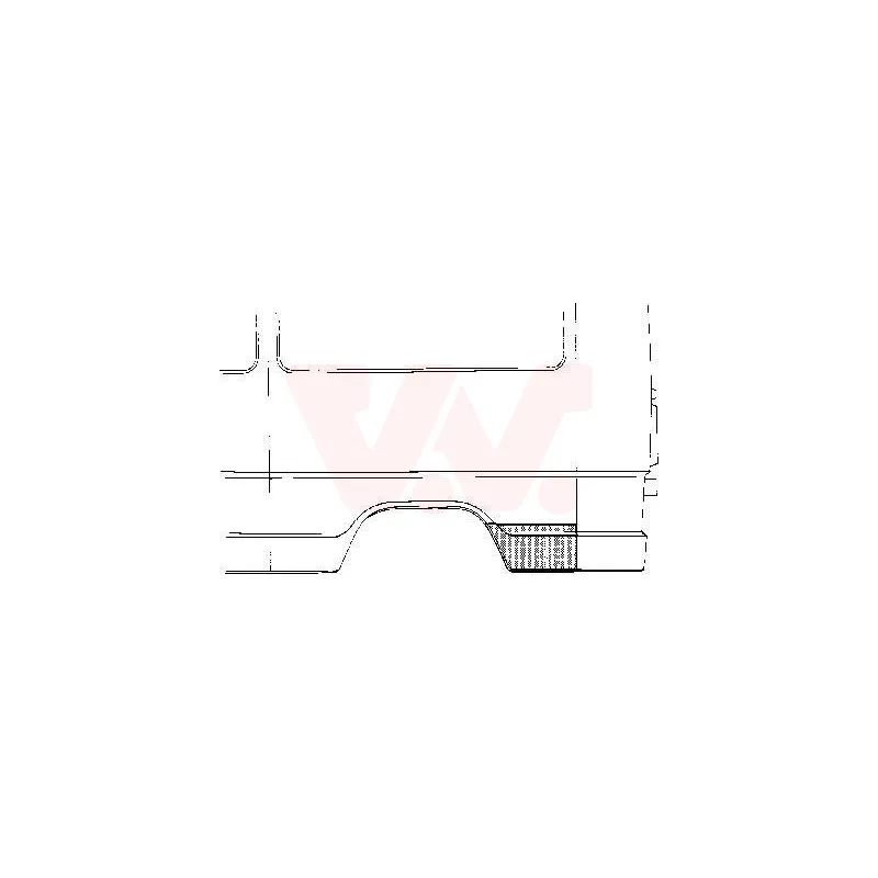 Panneau latéral arrière droit VAN WEZEL 3072144