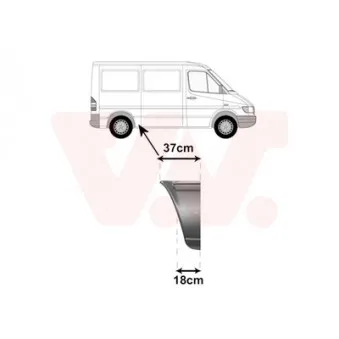 Panneau latéral arrière droit VAN WEZEL 3075140