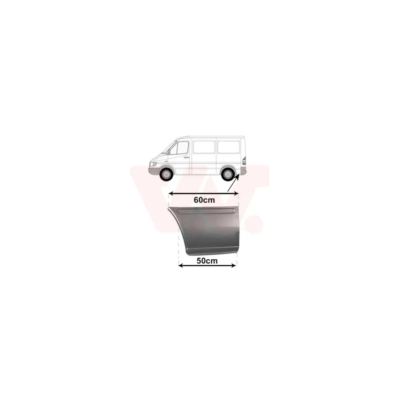 Panneau latéral arrière gauche VAN WEZEL 3075143