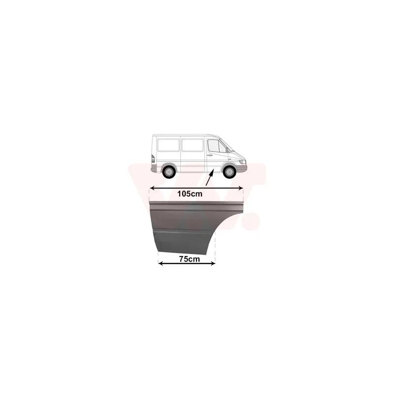 Porte, Carrosserie avant droit VAN WEZEL 3075170