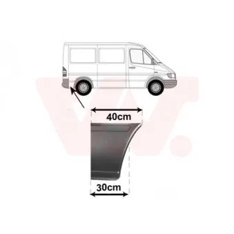 Panneau latéral arrière droit VAN WEZEL 3076140