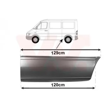 Panneau latéral arrière gauche VAN WEZEL 3076141