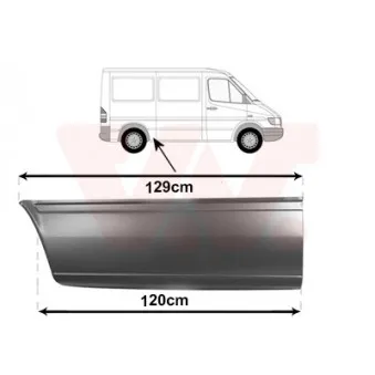 Panneau latéral arrière droit VAN WEZEL 3076142