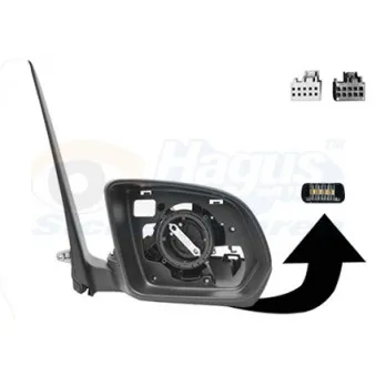 Rétroviseur extérieur VAN WEZEL 3082828