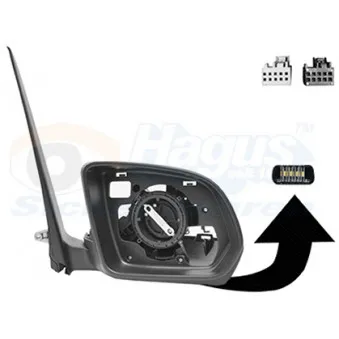 Rétroviseur extérieur VAN WEZEL 3082830