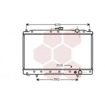 Radiateur, refroidissement du moteur VAN WEZEL 32002043