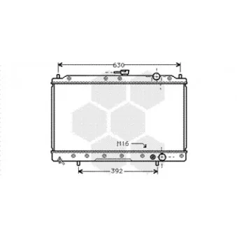 Radiateur, refroidissement du moteur VAN WEZEL