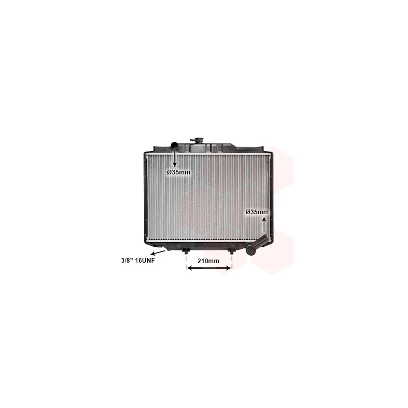 Radiateur, refroidissement du moteur VAN WEZEL 32002062