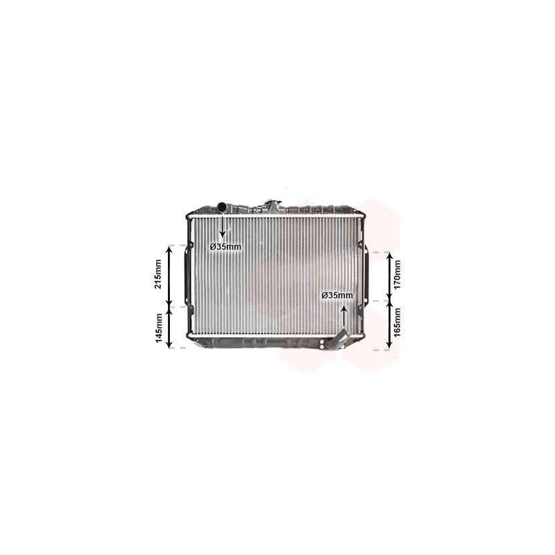Radiateur, refroidissement du moteur VAN WEZEL 32002066