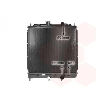 Radiateur, refroidissement du moteur VAN WEZEL 32002068