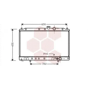 Radiateur, refroidissement du moteur VAN WEZEL