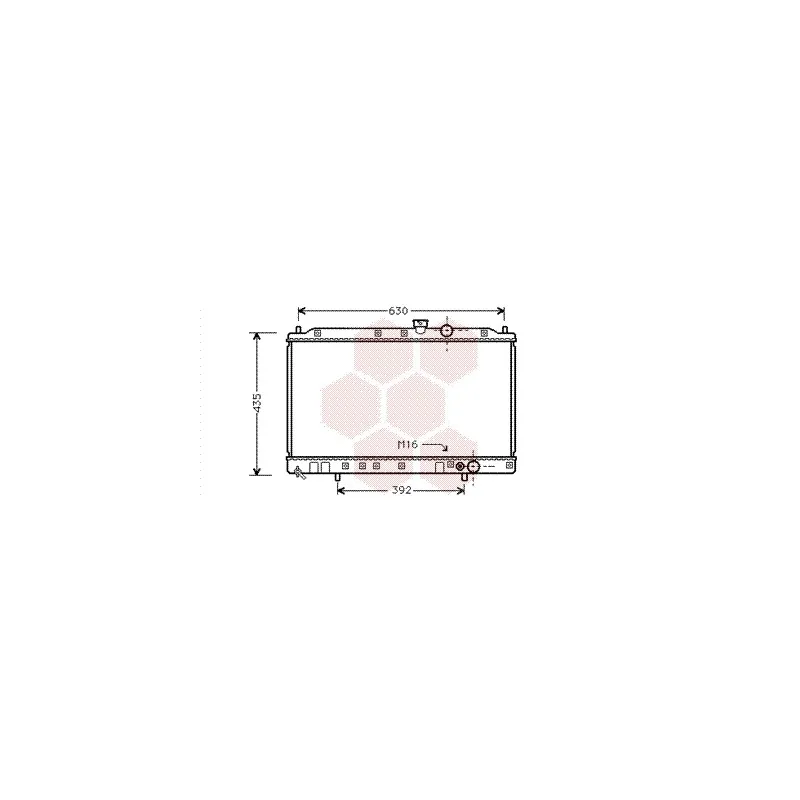 Radiateur, refroidissement du moteur VAN WEZEL 32002077