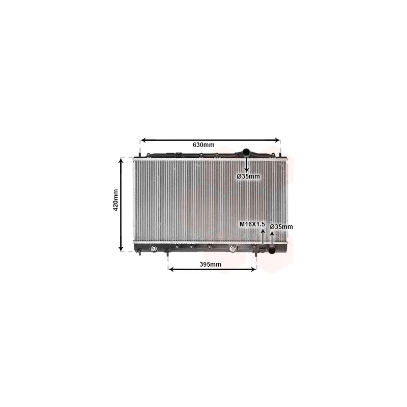 Radiateur, refroidissement du moteur VAN WEZEL 32002083