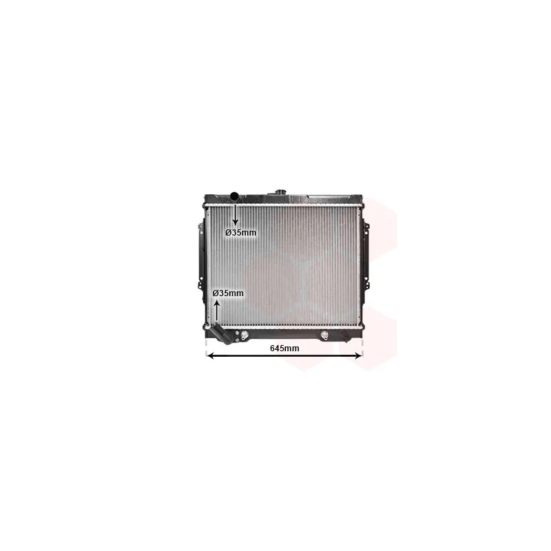 Radiateur, refroidissement du moteur VAN WEZEL 32002089