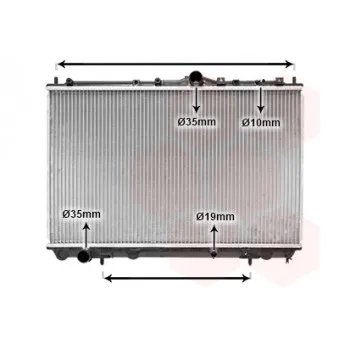 Radiateur, refroidissement du moteur VAN WEZEL 32002101