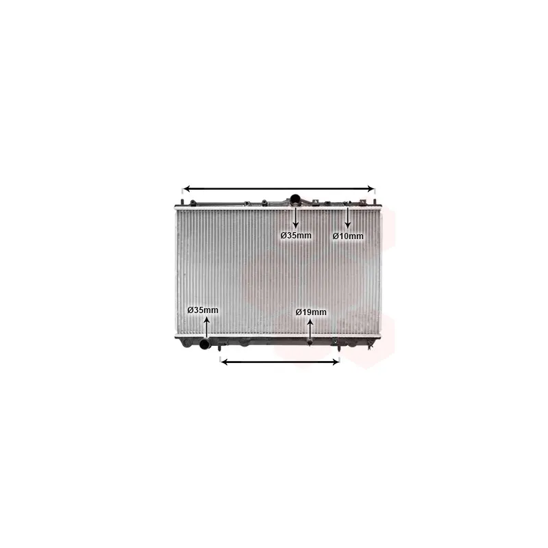 Radiateur, refroidissement du moteur VAN WEZEL 32002101