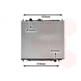 Radiateur, refroidissement du moteur VAN WEZEL 32002109