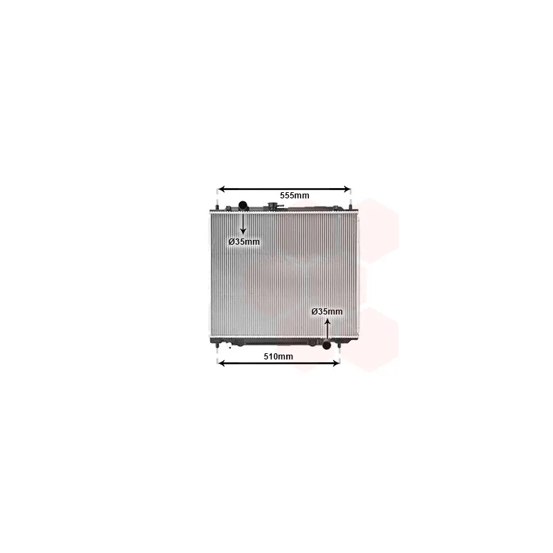 Radiateur, refroidissement du moteur VAN WEZEL 32002109