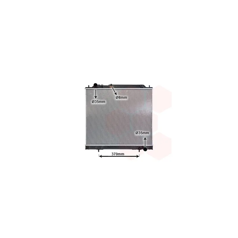 Radiateur, refroidissement du moteur VAN WEZEL 32002110