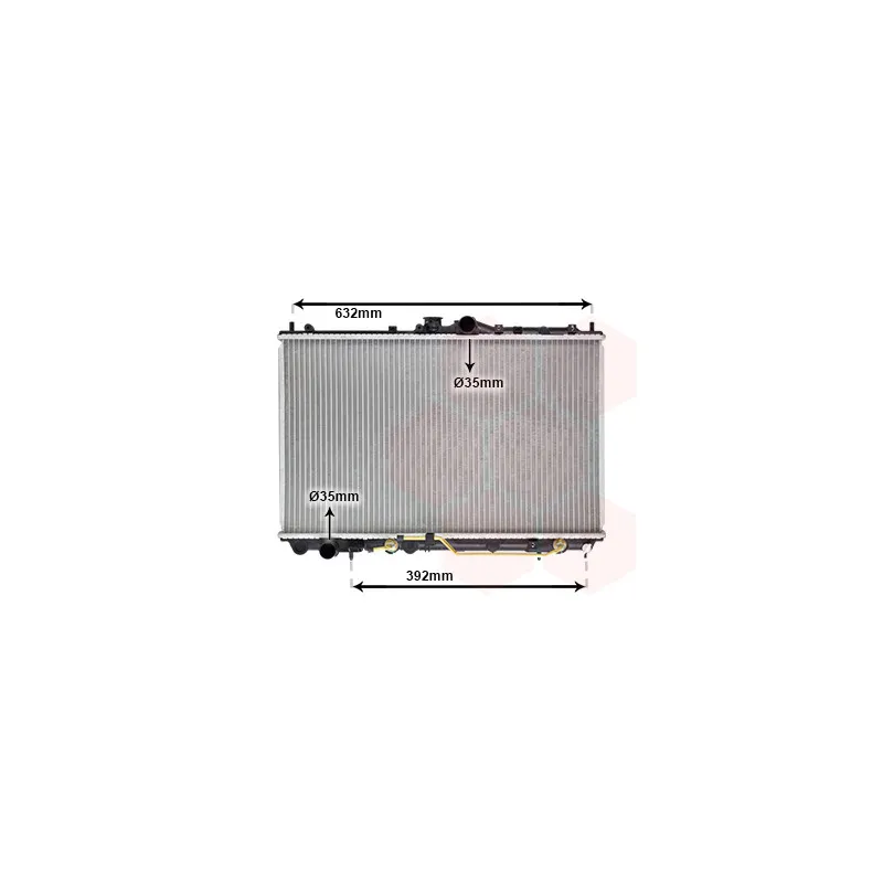 Radiateur, refroidissement du moteur VAN WEZEL 32002112