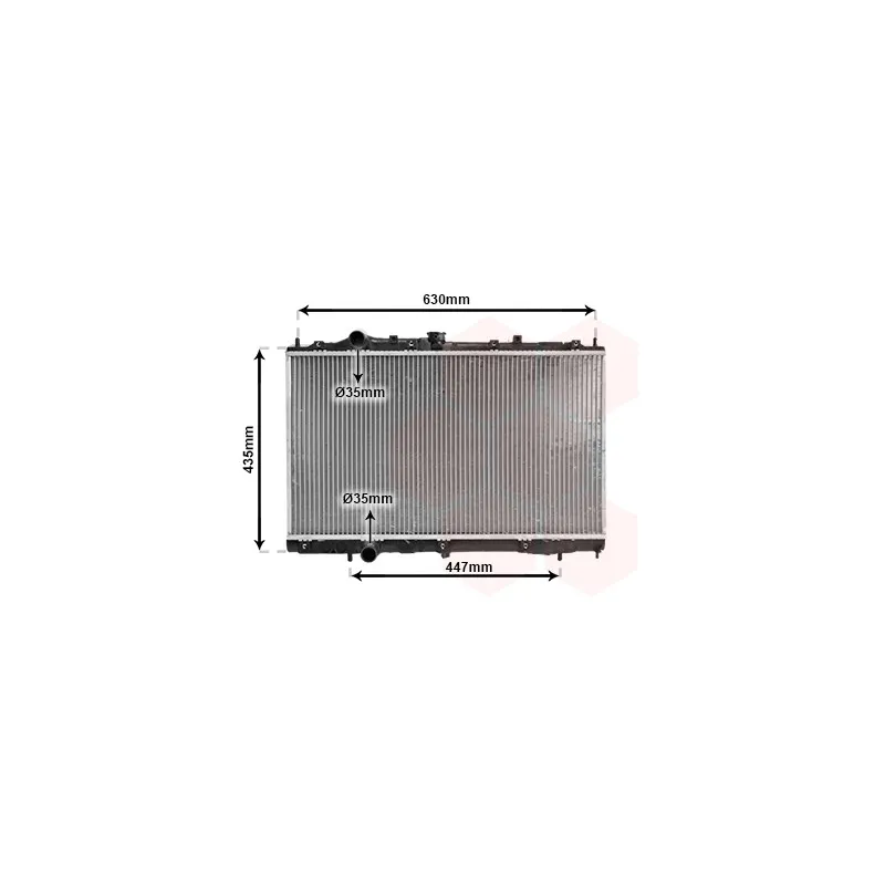 Radiateur, refroidissement du moteur VAN WEZEL 32002113