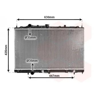 Radiateur, refroidissement du moteur VAN WEZEL 32002114