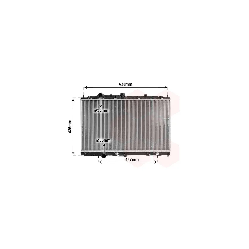 Radiateur, refroidissement du moteur VAN WEZEL 32002114