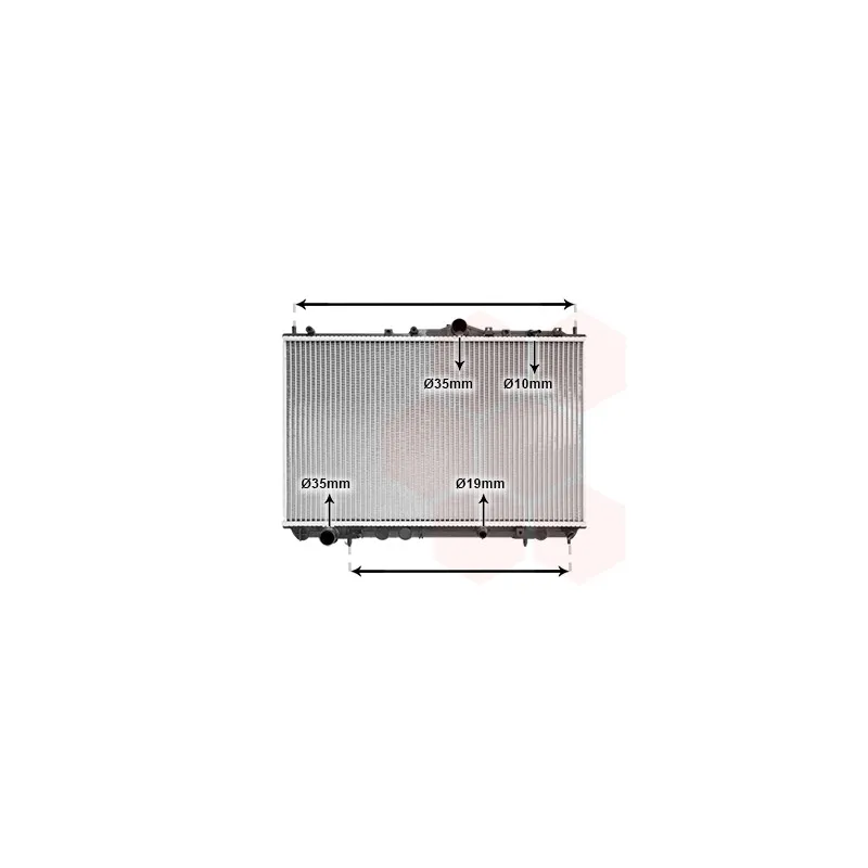 Radiateur, refroidissement du moteur VAN WEZEL 32002116