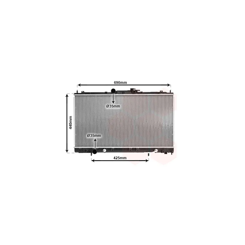 Radiateur, refroidissement du moteur VAN WEZEL 32002123