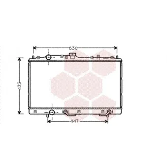Radiateur, refroidissement du moteur VAN WEZEL 32002125
