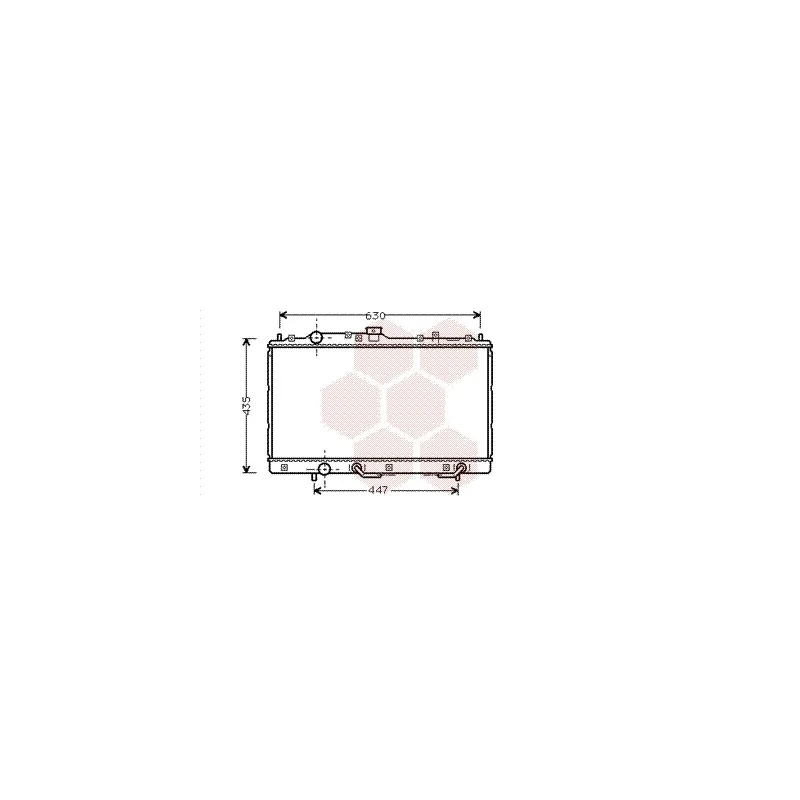 Radiateur, refroidissement du moteur VAN WEZEL 32002125