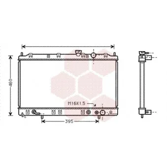 Radiateur, refroidissement du moteur VAN WEZEL