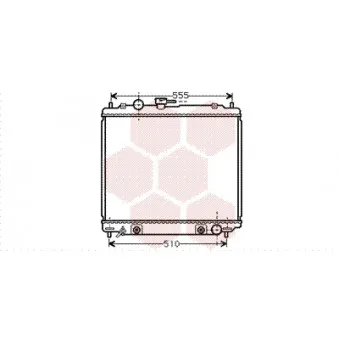 Radiateur, refroidissement du moteur VAN WEZEL 32002138