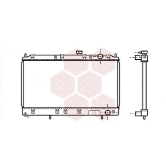 Radiateur, refroidissement du moteur VAN WEZEL 32002141
