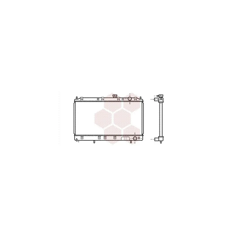 Radiateur, refroidissement du moteur VAN WEZEL 32002141