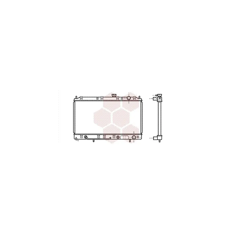 Radiateur, refroidissement du moteur VAN WEZEL 32002143