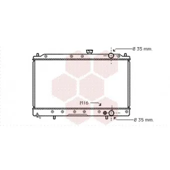 Radiateur, refroidissement du moteur VAN WEZEL 32002147