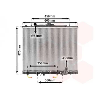 Radiateur, refroidissement du moteur VAN WEZEL 32002156