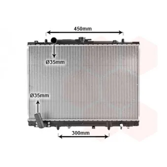 Radiateur, refroidissement du moteur VAN WEZEL 32002157